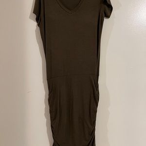 Ruched V-Neck Prana Dress